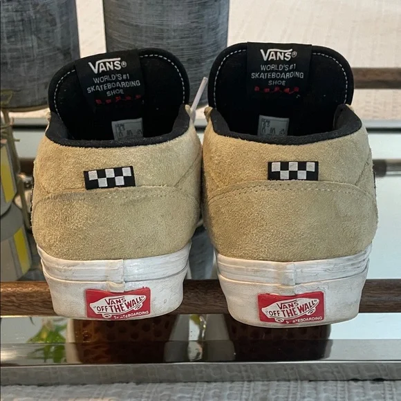 Vans Beige and Black Half Cab Suede Men's Sneakers - Picture 3 of 8